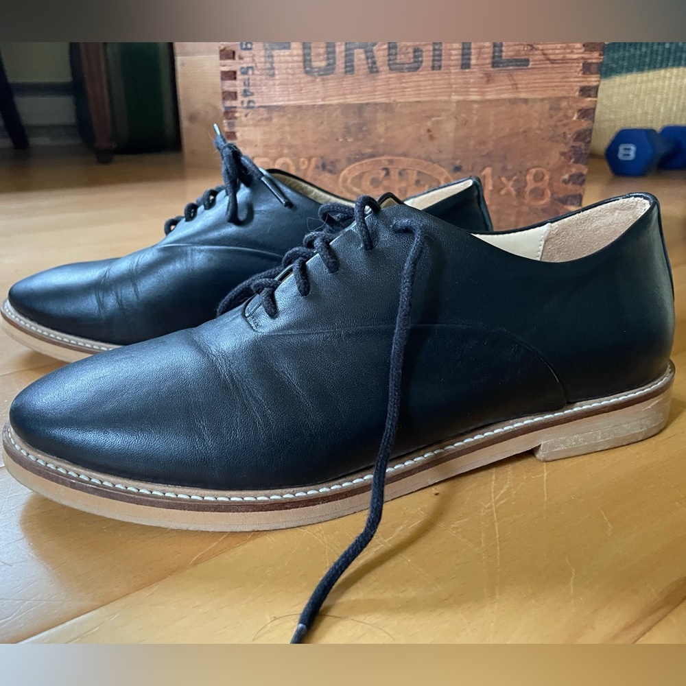 Frank & Oak Black Oxford Shoes Size 7